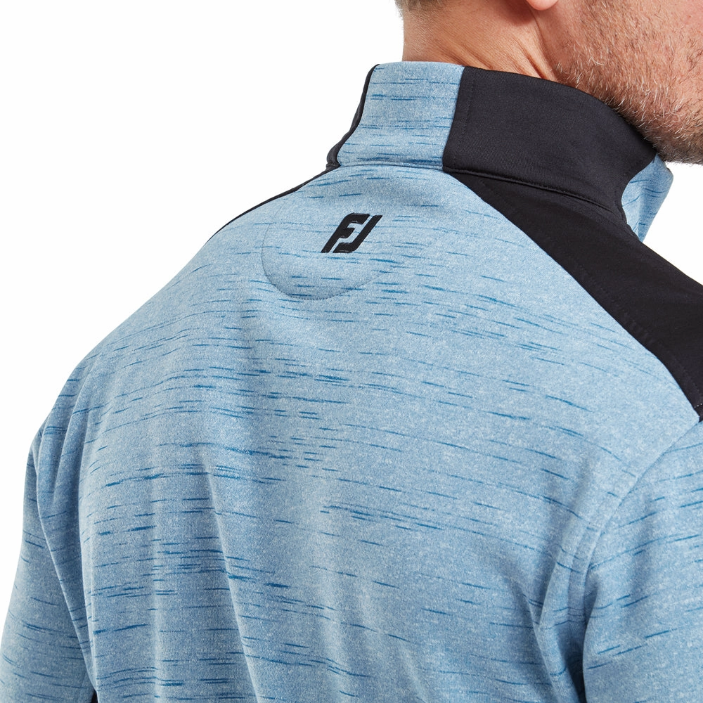 FootJoy Space Dye Thermal 1/4 Zip Chillout - Cobalt/Black product skiing suitable agility Comfy Wear