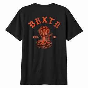 Stylish and Easygoing Sporty Style Wear Brixton Darver T-Shirt - Black