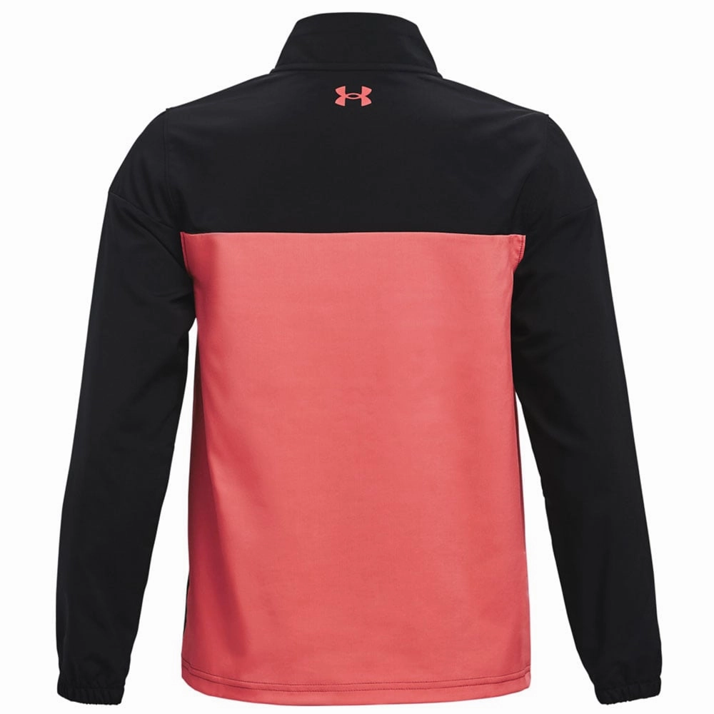 Under Armour Junior Storm Windstrike 1/2 Zip Midlayer - Black/Venom Red Everyday Outfit product buckle functionality