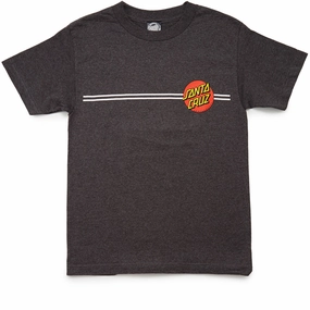 Santa Cruz Classic Dot T-Shirt - Charcoal Heather Light Casual