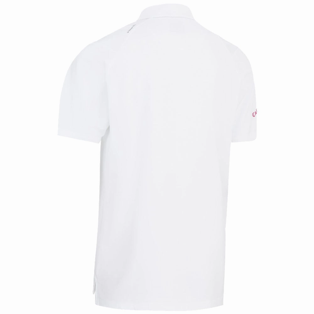 sporty and comfortable Callaway Energised Stripe Polo Shirt - Bright White
