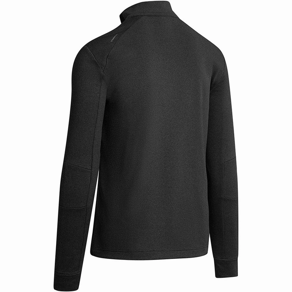 Odor Free Callaway Pieced Waffle 1/4 Zip Fleece - Caviar