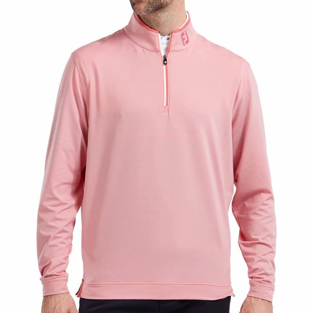 FootJoy Lightweight Microstripe Chill-Out Sweater - Cape Red/White product selection