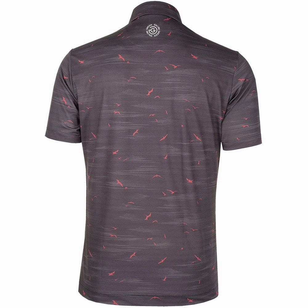 Galvin Green Marin Ventil8  Polo Shirt - Black/Red Essential Fashion
