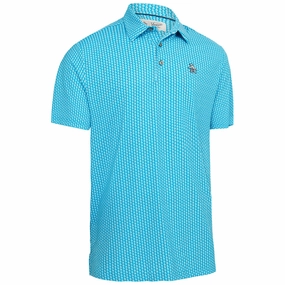 Original Penguin All-Over Pete Print Polo Shirt - Cloisonne Retro nostalgia