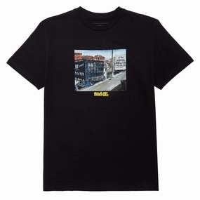 Casual Comfort Wear Snack Junk Removal T-Shirt - Black
