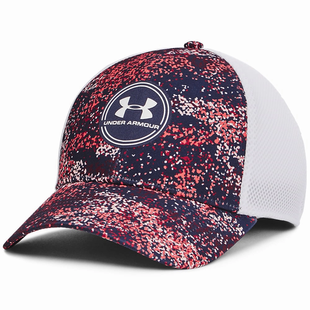 Under Armour Iso-Chill Driver Mesh Cap - Midnight Navy/Red Outdoor Days Explore More