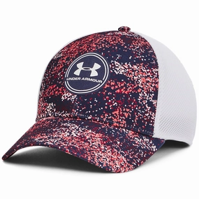 Under Armour Iso-Chill Driver Mesh Cap - Midnight Navy/Red Outdoor Days Explore More