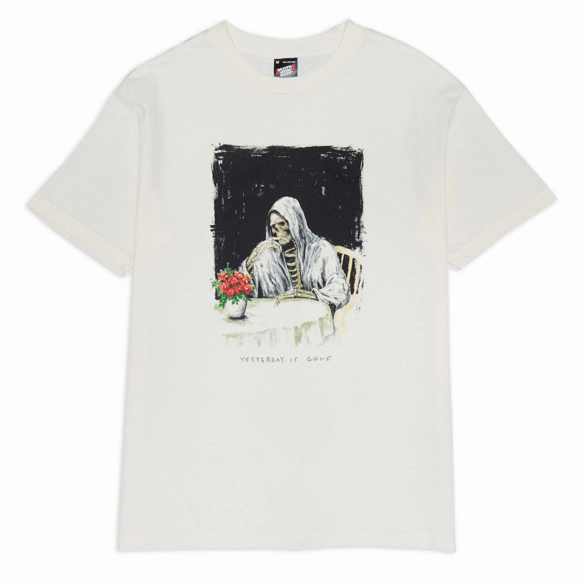 Deathwish Yesterday Is Gone T-Shirt - Cream windproof spring fashion