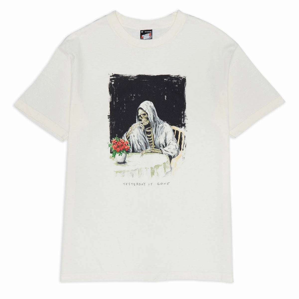 Deathwish Yesterday Is Gone T-Shirt - Cream MoistureWickingFabric Smooth Look