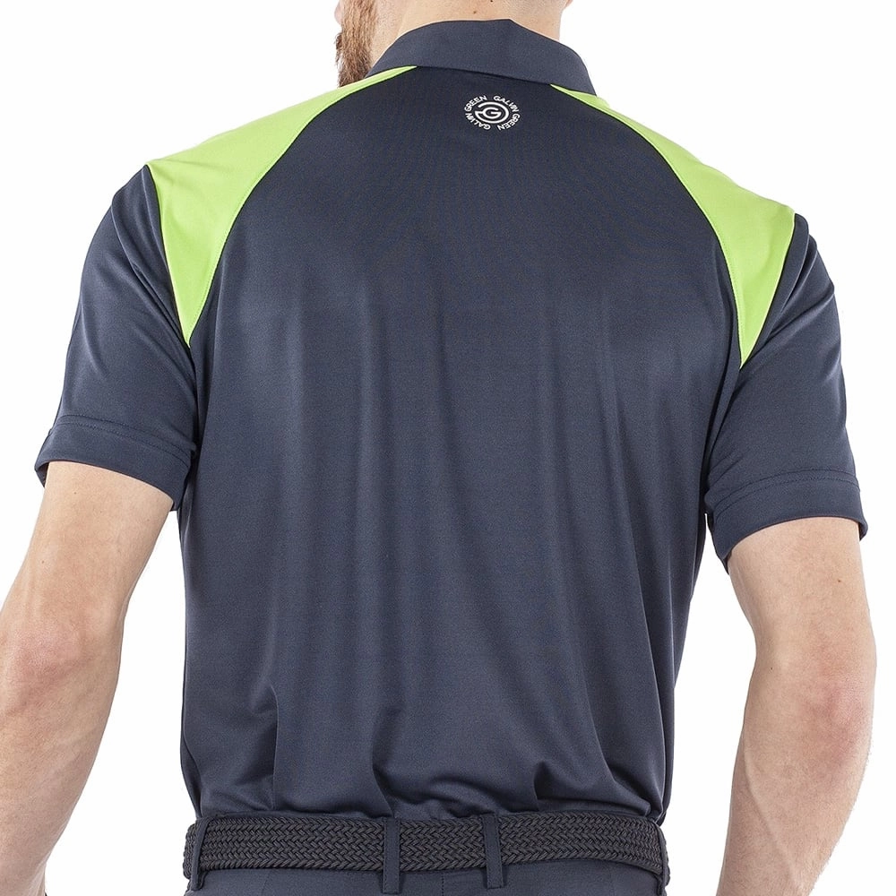 Everyday Fit Adult sophistication Galvin Green Mapping Ventil8  Polo Shirt - Navy/Lime/White