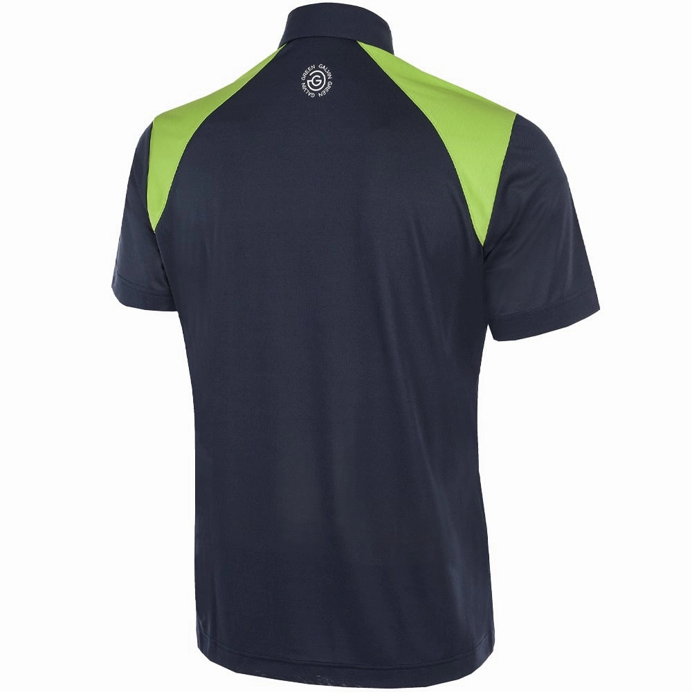 Galvin Green Mapping Ventil8  Polo Shirt - Navy/Lime/White Formal Occasion