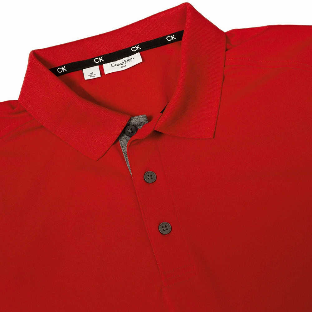 Casual Chic Calvin Klein Club Polo Shirt - Red