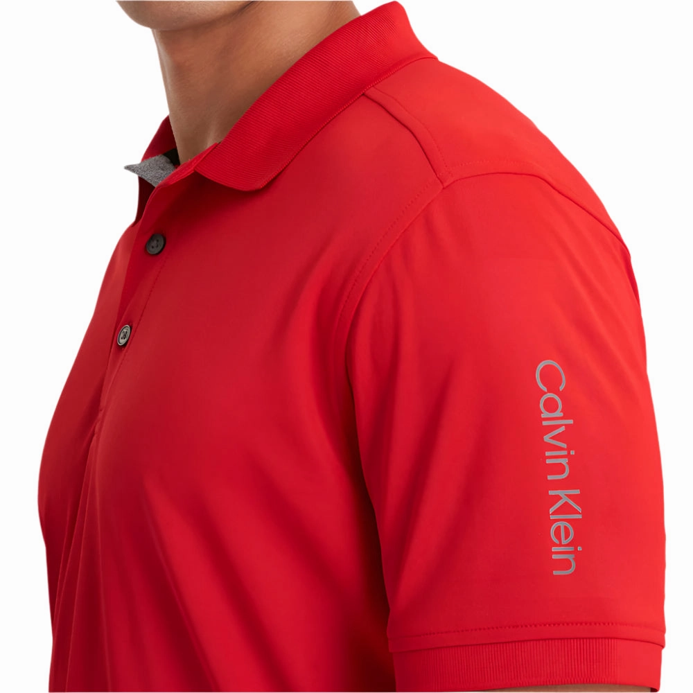 Calvin Klein Club Polo Shirt - Red Light Layer