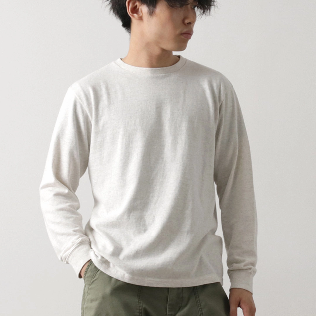 OversizedSilhouette Vibrant Prints FILMELANGE / Dole Organic Raffy Jersey Long Sleeve T-Shirt