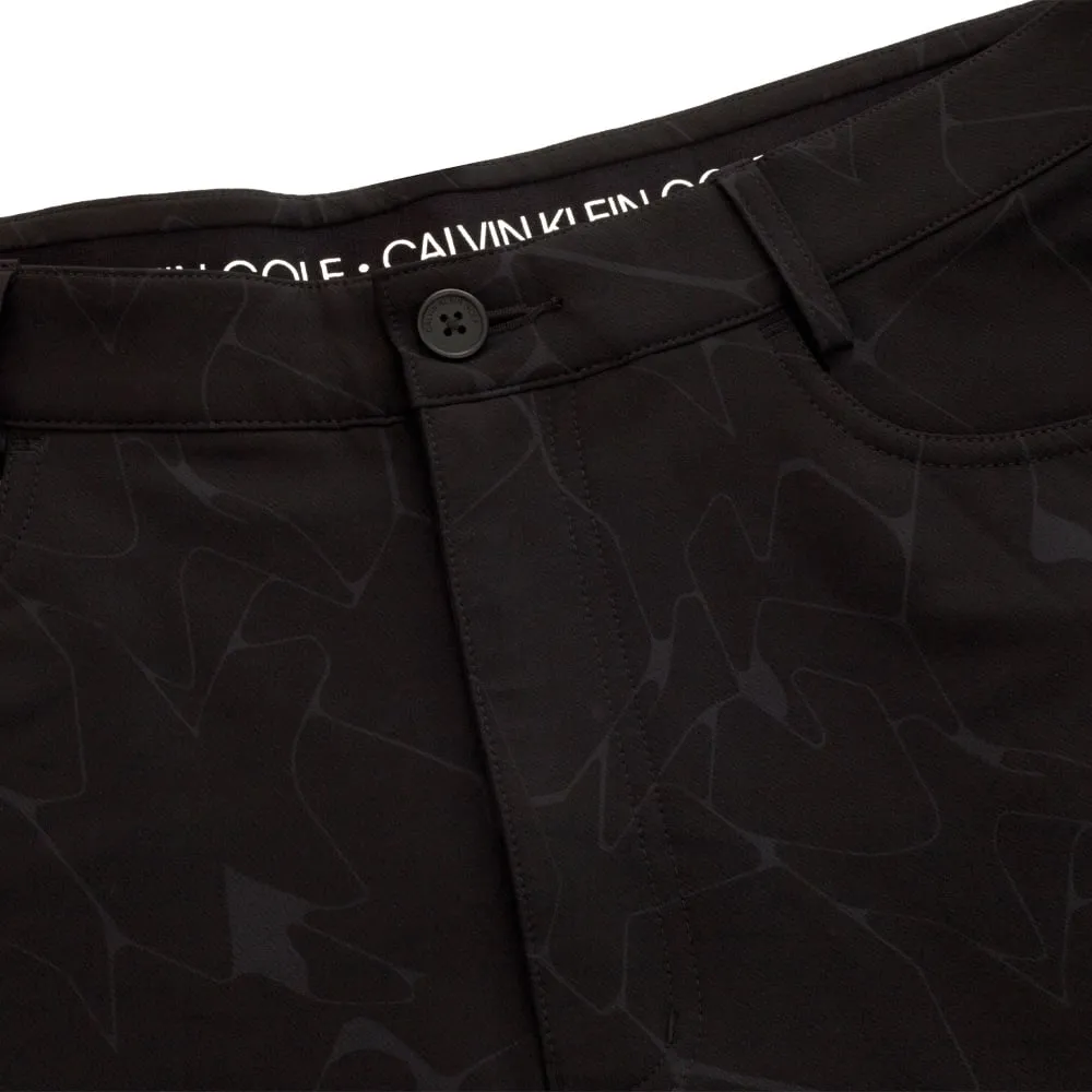 Calvin Klein Genius 4-Way Stretch Shorts Cracked Print - Black Warm Vibe