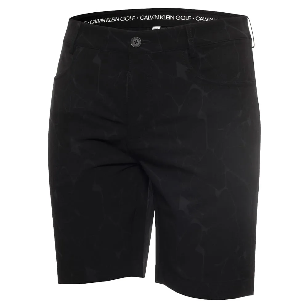 Daytime Style quick dry Calvin Klein Genius 4-Way Stretch Shorts Cracked Print - Black