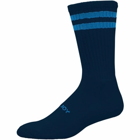 FootJoy Comfortsof Socks (3 Pack) - Navy Lace - trimmed Tie-dye