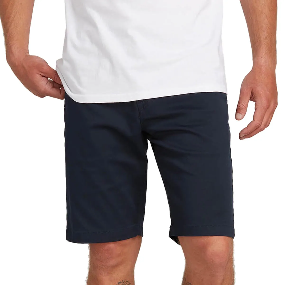 Volcom Frickin Modern Stretch 21 Shorts - Dark Navy Athletic Look
