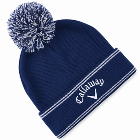 Callaway Classic Beanie Hat - Navy/Silver Afternoon Tea Look Handy Pack