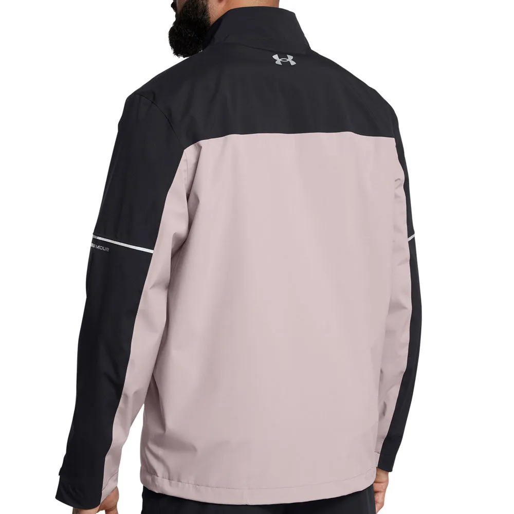 Noise Free Fabric Lightweight Fabric Under Armour Drive Rain Waterproof Jacket - Black/Tetra Grey