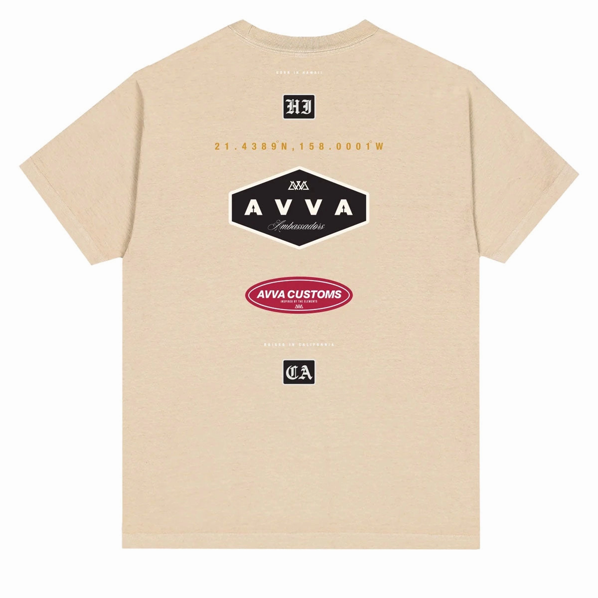 AVVA Pit Stop T-Shirt - Khaki Breathable Design Christmas