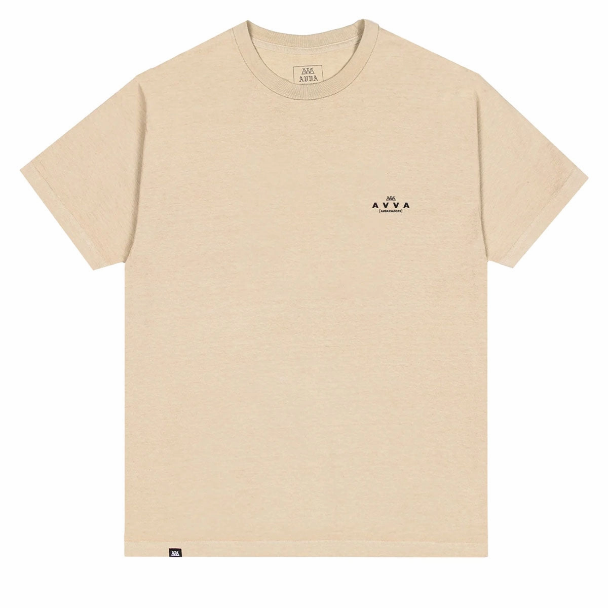 Easy Layering Garment Dyed Technique AVVA Pit Stop T-Shirt - Khaki