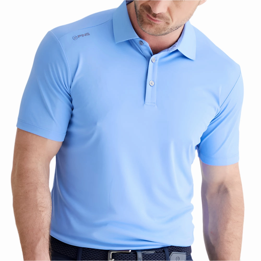 Urban Fashion Look Ping Lindum Polo Shirt - Cornflower Blue