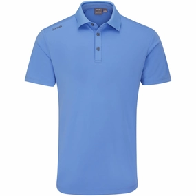 Relaxed Comfort Trendy Tops Ping Lindum Polo Shirt - Cornflower Blue