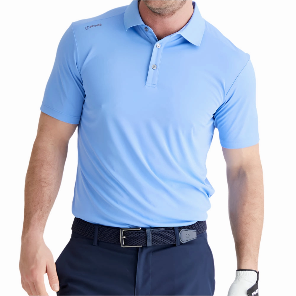 Ping Lindum Polo Shirt - Cornflower Blue Gym clothing