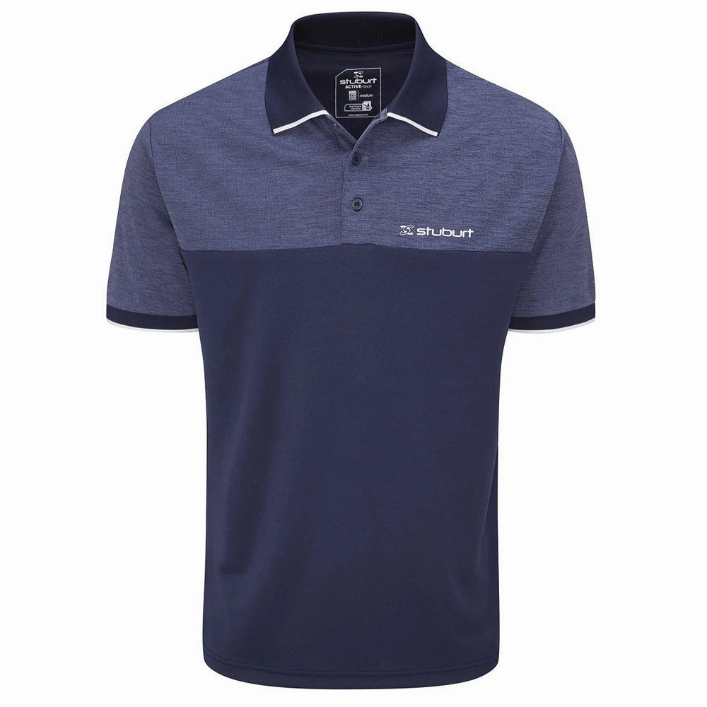 hypoallergenic material Stuburt Shipley Polo Shirt - Midnight Marl
