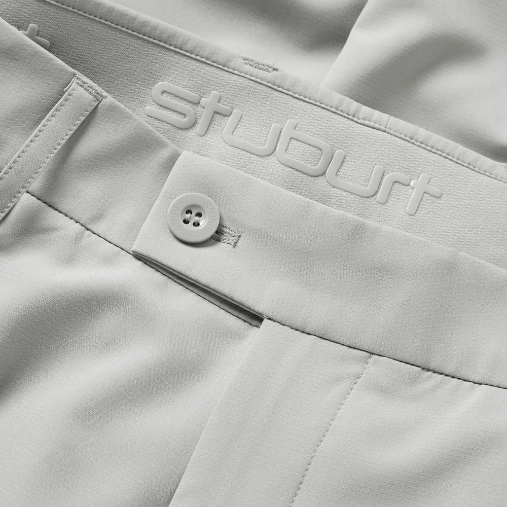 Neutral Tone Minimal Stretch Fit Stuburt Urban Trousers - Light Grey