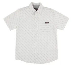 Independent Exclamation Party Shirt - White Stretchable Material Professional Look