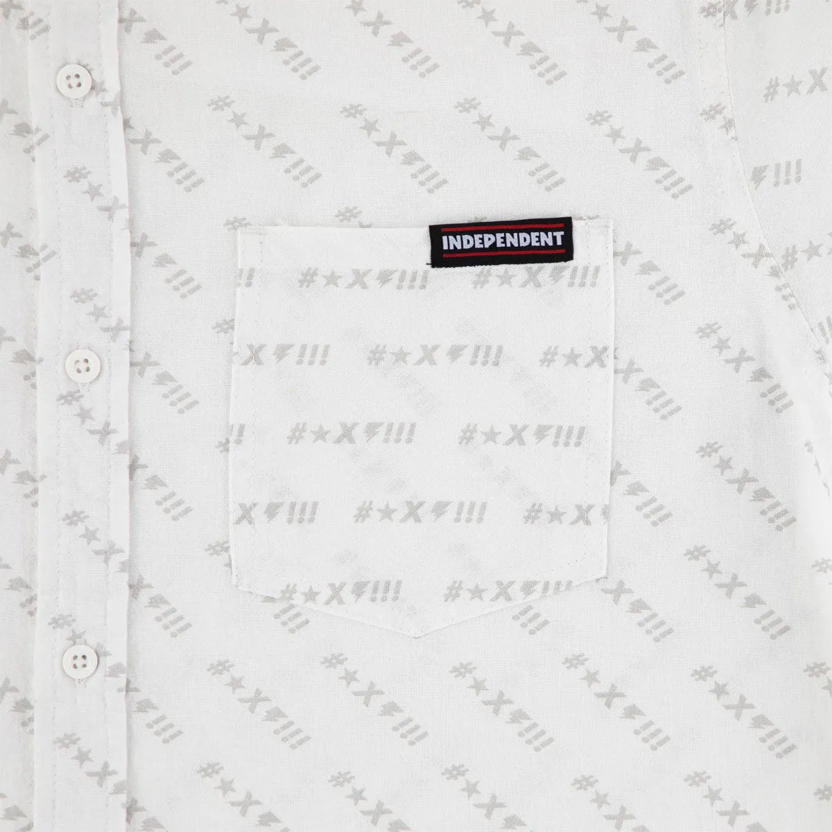 Lightweight texture Non-irritating Independent Exclamation Party Shirt - White