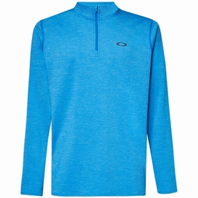 Oakley Gravity Range 1/4 Zip Pullover - Ozone Heather ethnic print Soft Texture