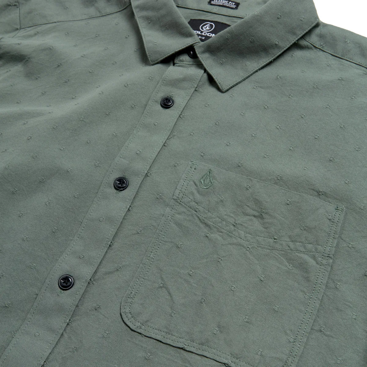 Volcom Date Knight Shirt - Light Olive Anniversary Celebration Breathable Underarm Vents