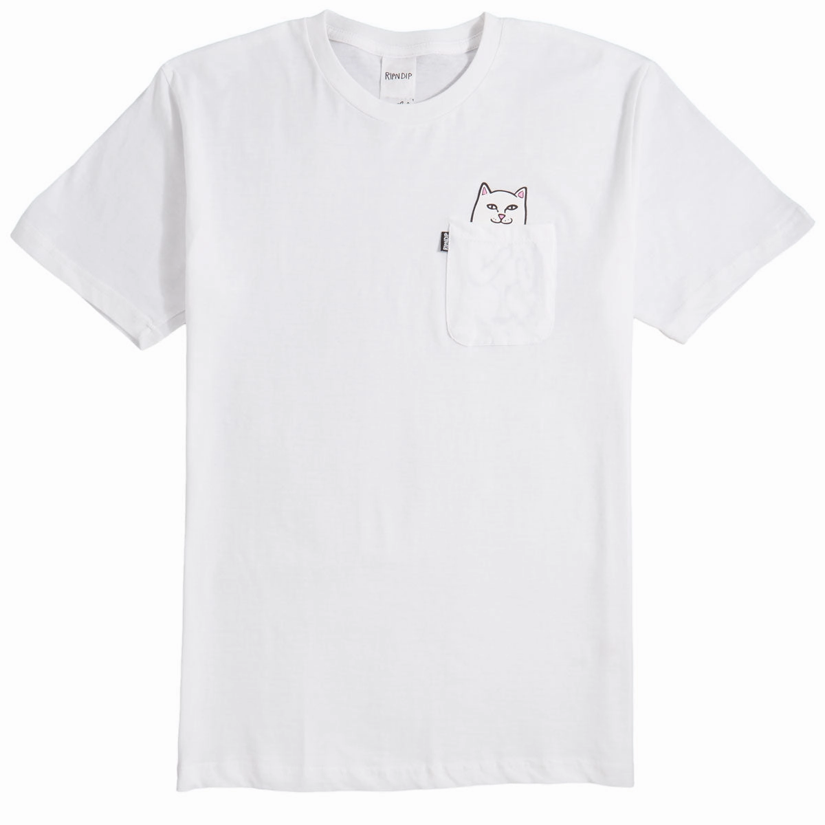 RIPNDIP Lord Nermal Pocket T-Shirt - White Chic Design
