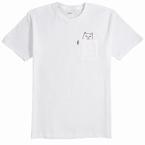 RIPNDIP Lord Nermal Pocket T-Shirt - White Layering Comfort Fun Style