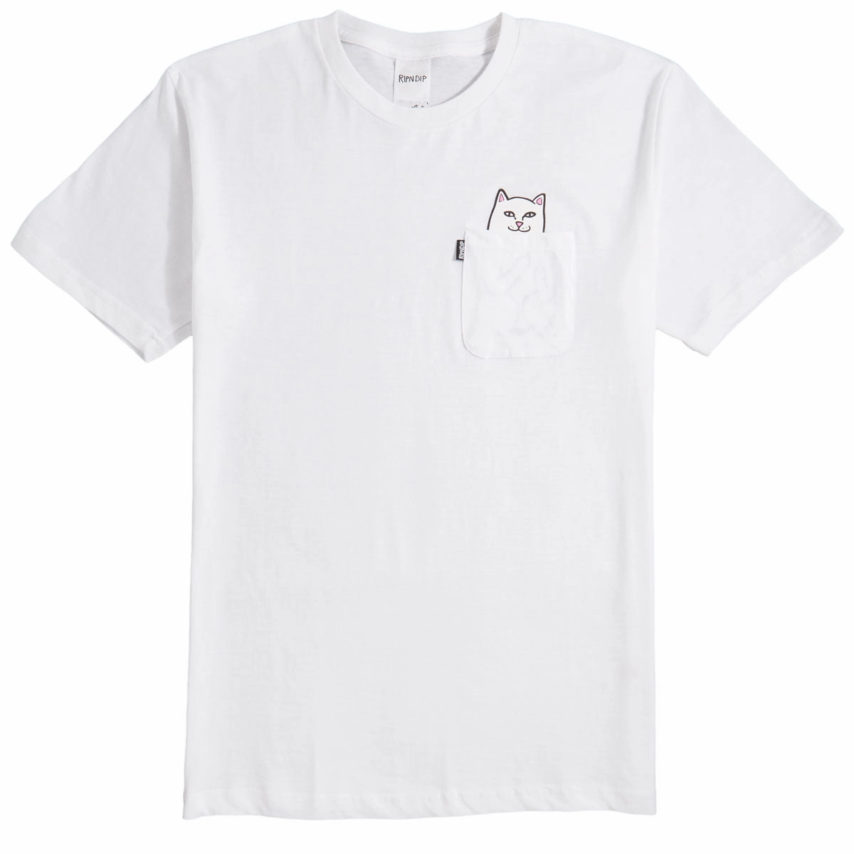 RIPNDIP Lord Nermal Pocket T-Shirt - White Layering Comfort Fun Style