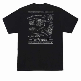 Independent Bratrud Notebook T-Shirt - Black Trendy Piece