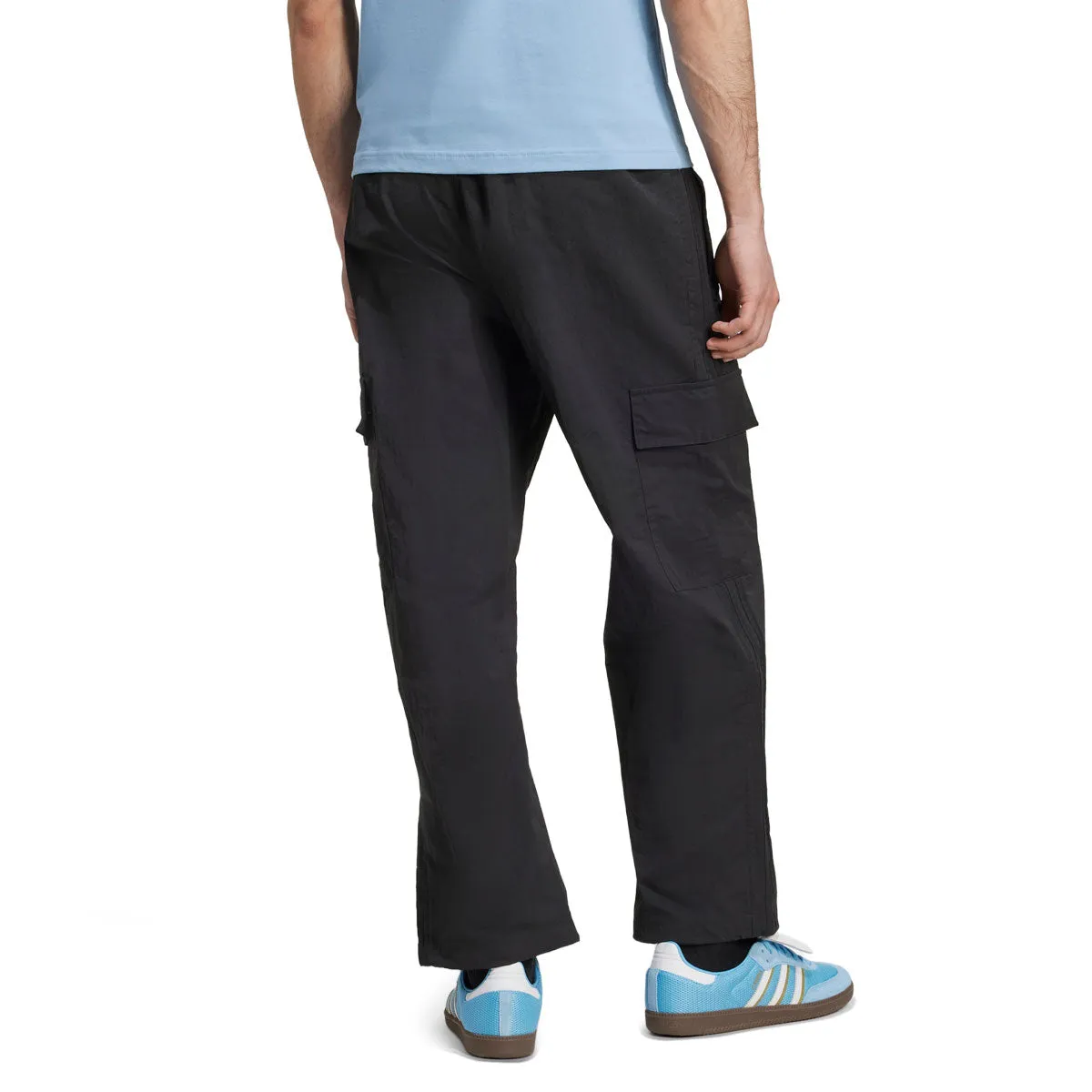 Smooth Finish Adidas 3S Cargo Pants - Black/Black