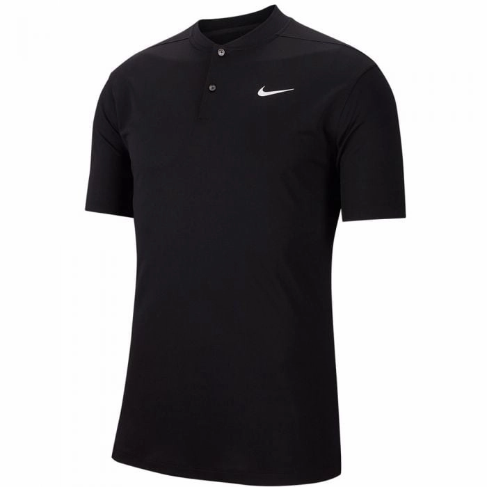 Outdoor Ready Chic Cut Nike Dri-Fit Victory Blade Polo Shirt - Black/White