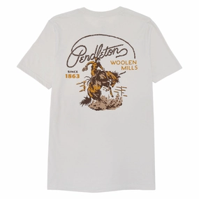 Pendleton Ranch Rodeo T-Shirt - Dust/Brown Comfortable Weave