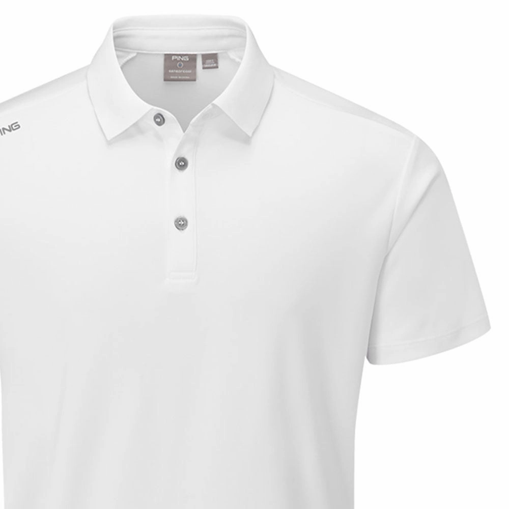 Ping Lindum Polo Shirt - White Sporty Vibe Beach relaxation