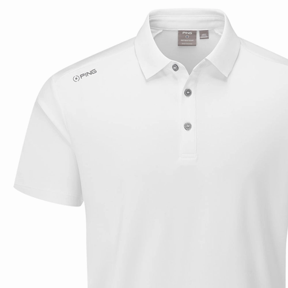 Ping Lindum Polo Shirt - White Travel convenience