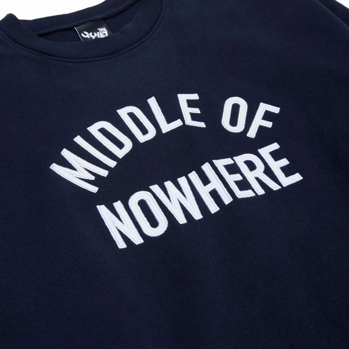 Bohemian style The Quiet Life Middle Of Nowhere Applique Sweatshirt - Navy