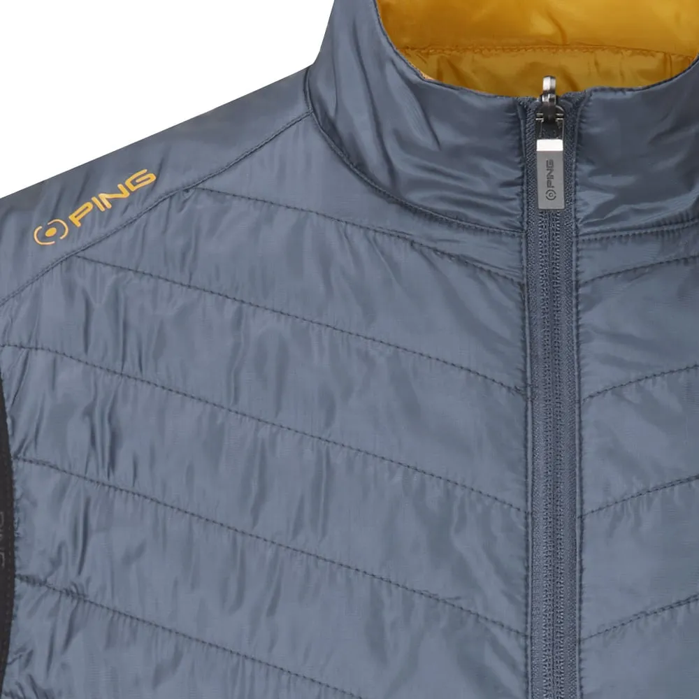 RFID Blocking Tech Ping Norse S4 Reversible Vest - Stormcloud/Gold