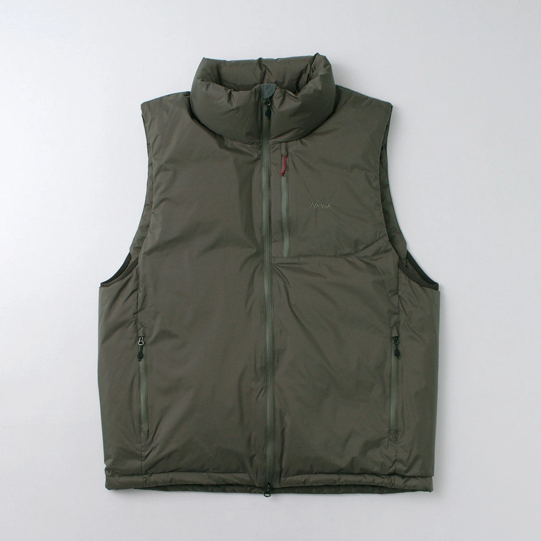 NANGA / Aurora Tex Stand-up Collar Down Vest Seamless Welded Construction