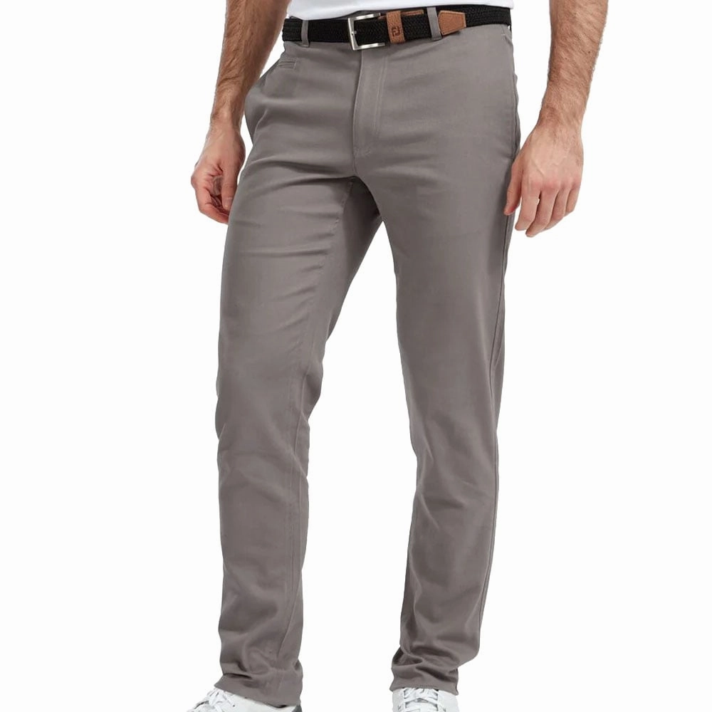 Urban Style Back pockets FootJoy Tapered Fit Chino Trousers - Grey