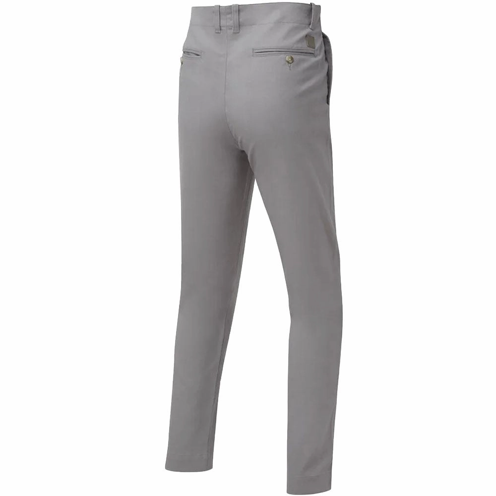 FootJoy Tapered Fit Chino Trousers - Grey Light Waist